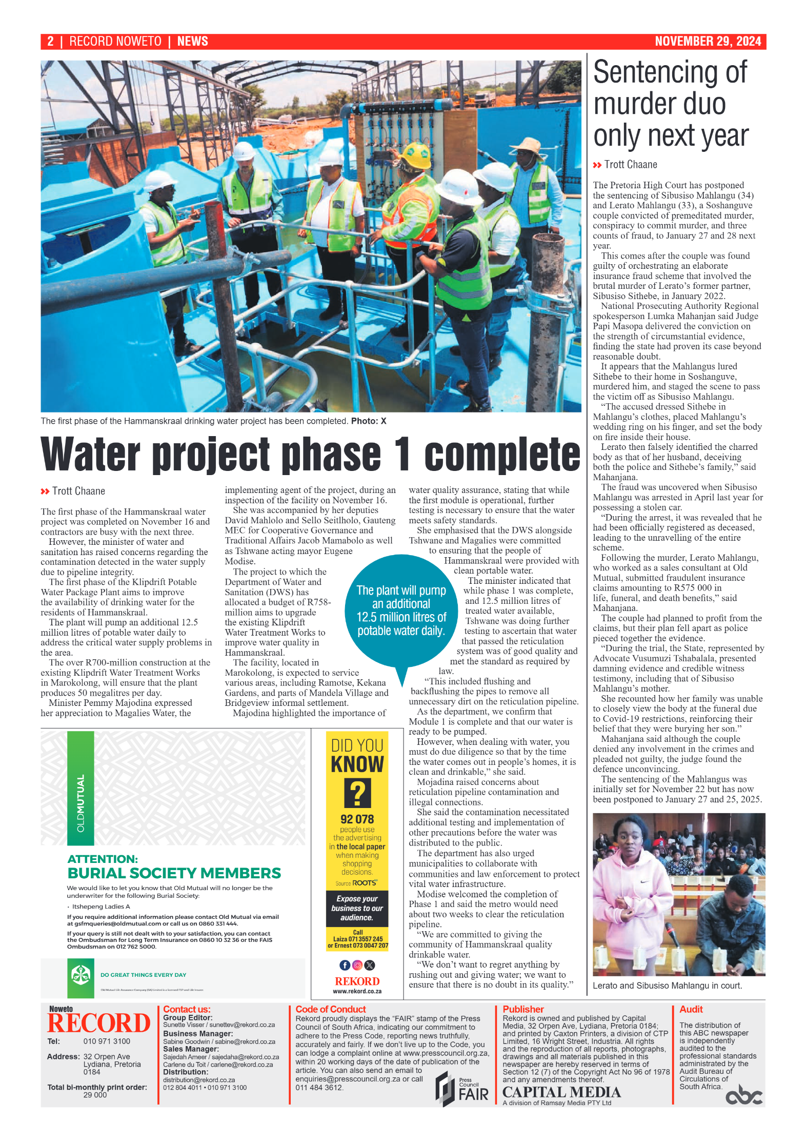 Rekord Noweto 29 November 2024 page 2