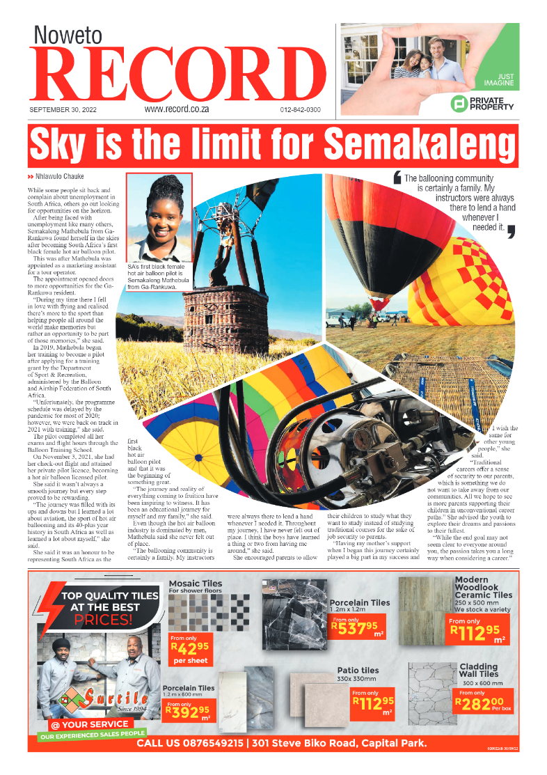Rekord Noweto 30 September 2022 page 1