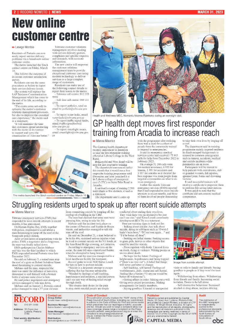 Rekord Noweto 31 March 2023 page 2