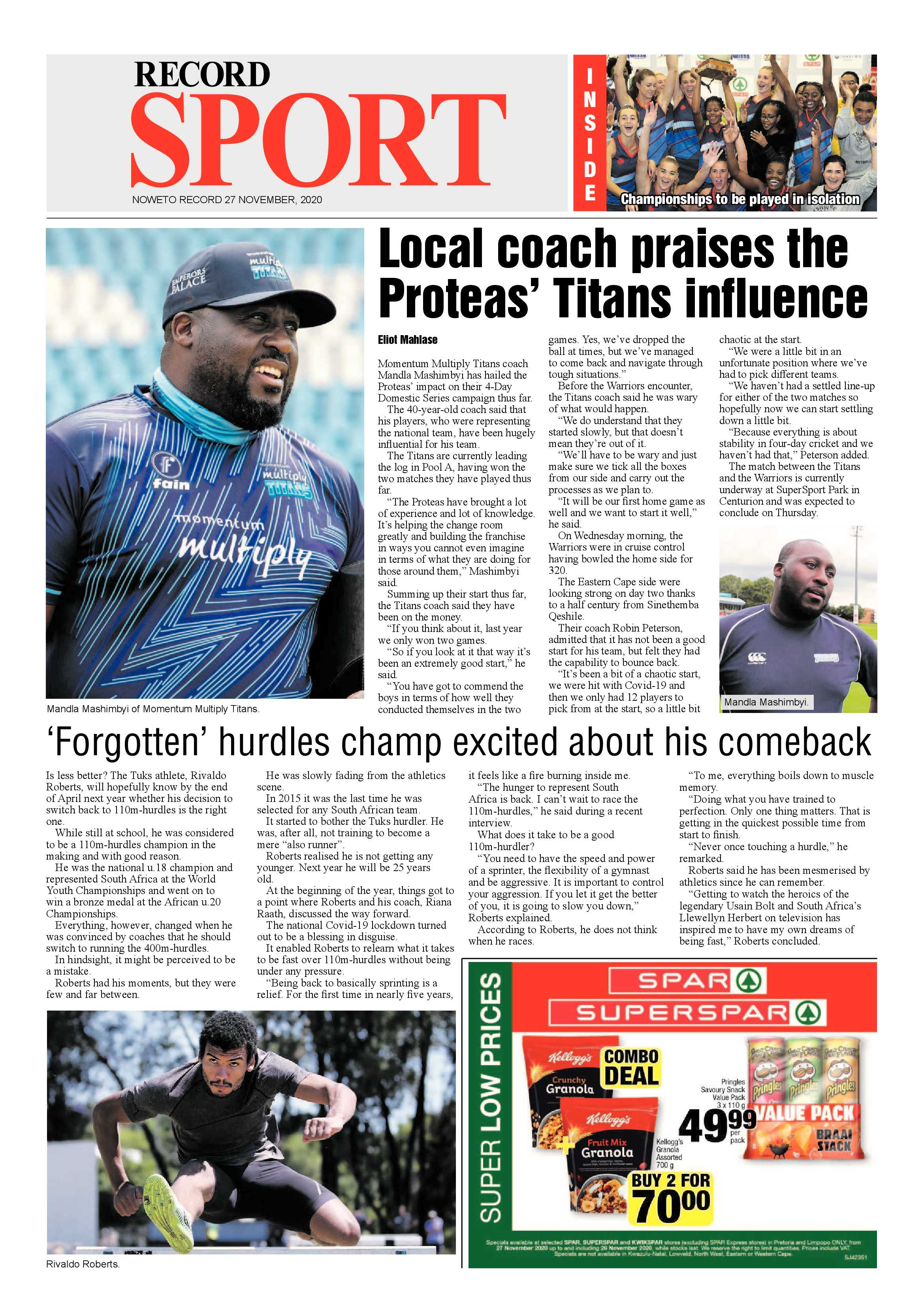Rekord Noweto  27 November 2020 page 8