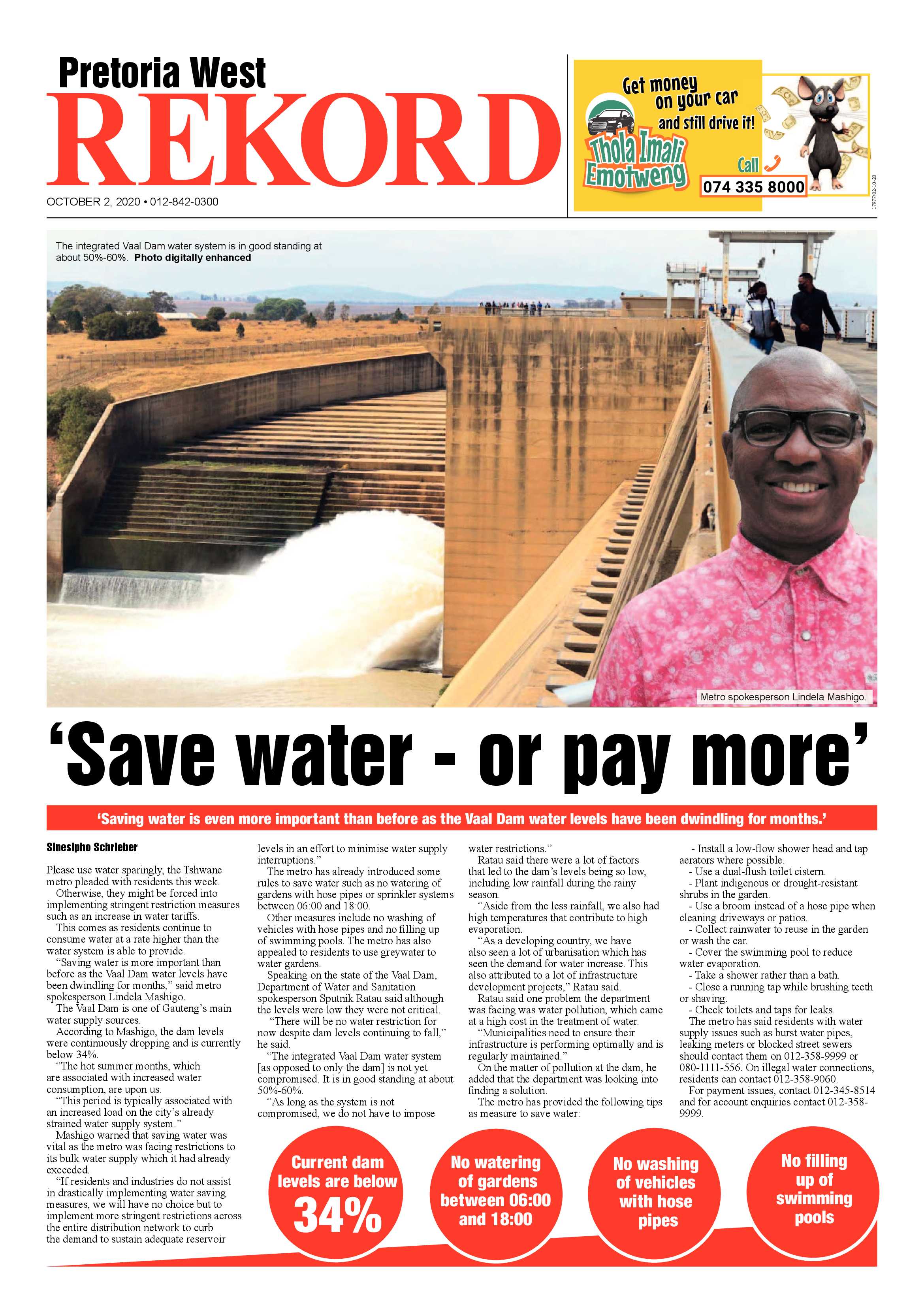 Rekord West 02 October 2020 page 1