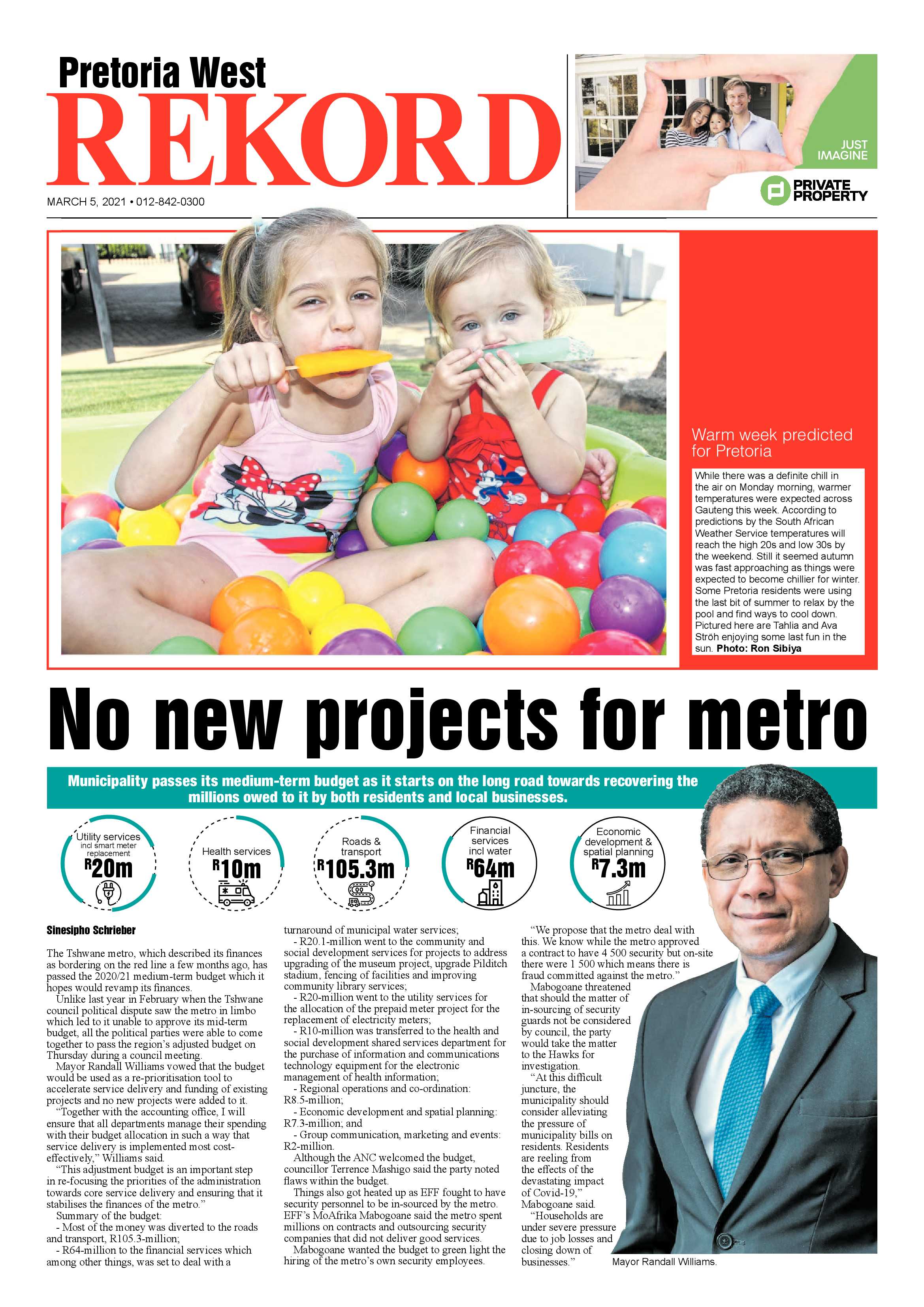 Rekord West 05 March 2021 page 1