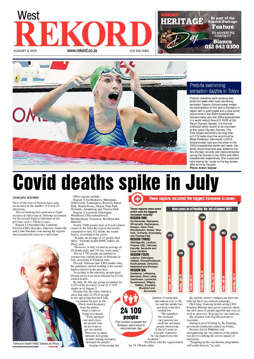 Rekord West 06 August 2021 page 1