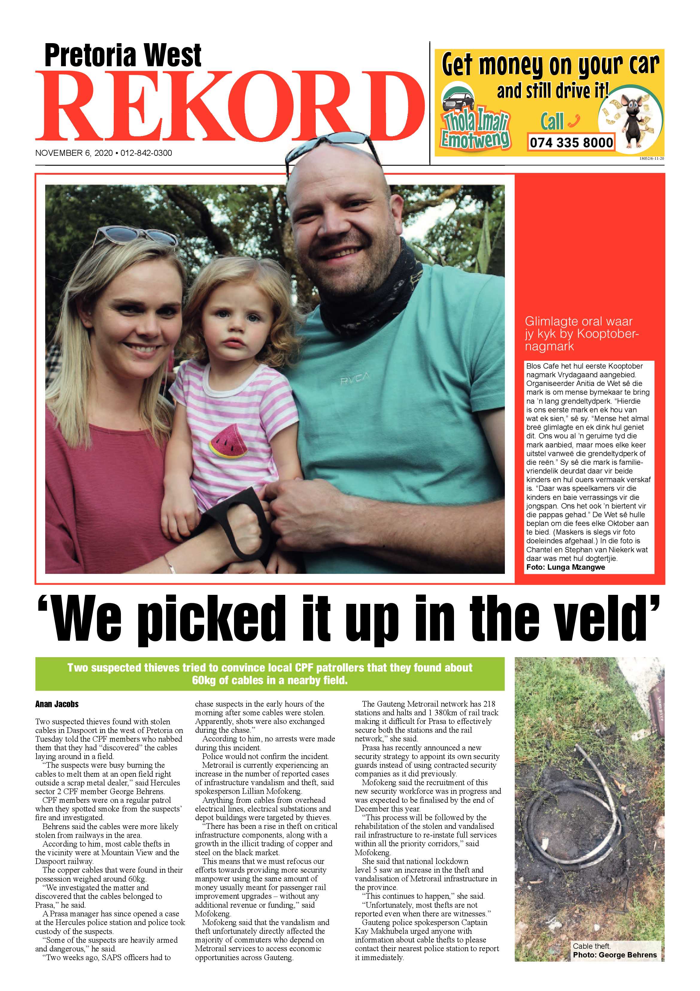 Rekord West 06 November 2020 page 1