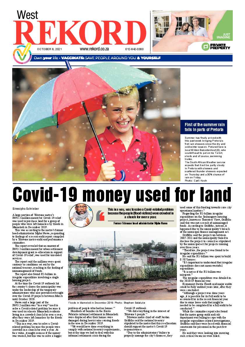 Rekord West 08 October 2021 page 1