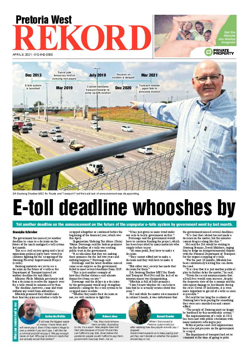 Rekord West 09 April 2021 page 1