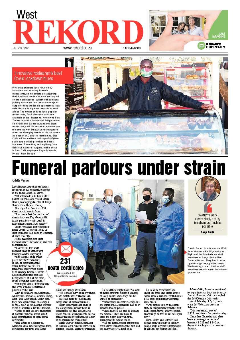 Rekord West 09 July 2021 page 1