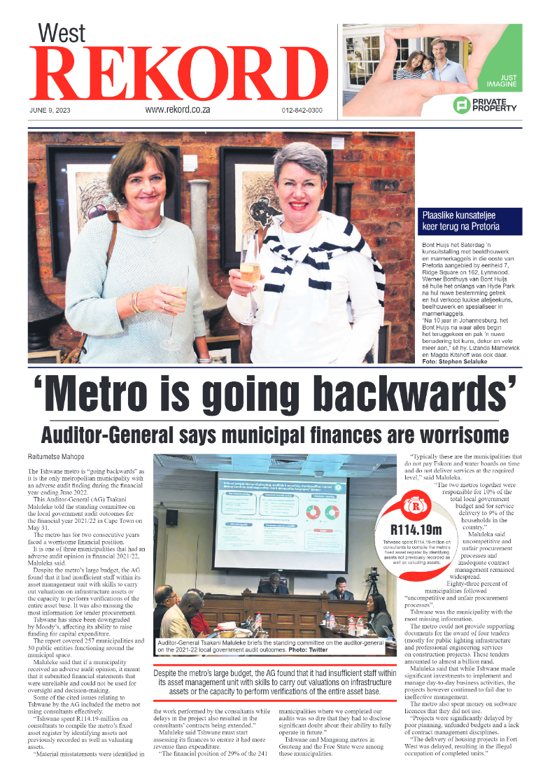 Rekord West 09 June 2023 page 1