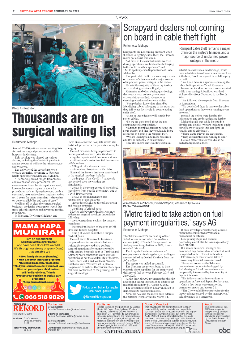Rekord  West 10 February 2023 page 2