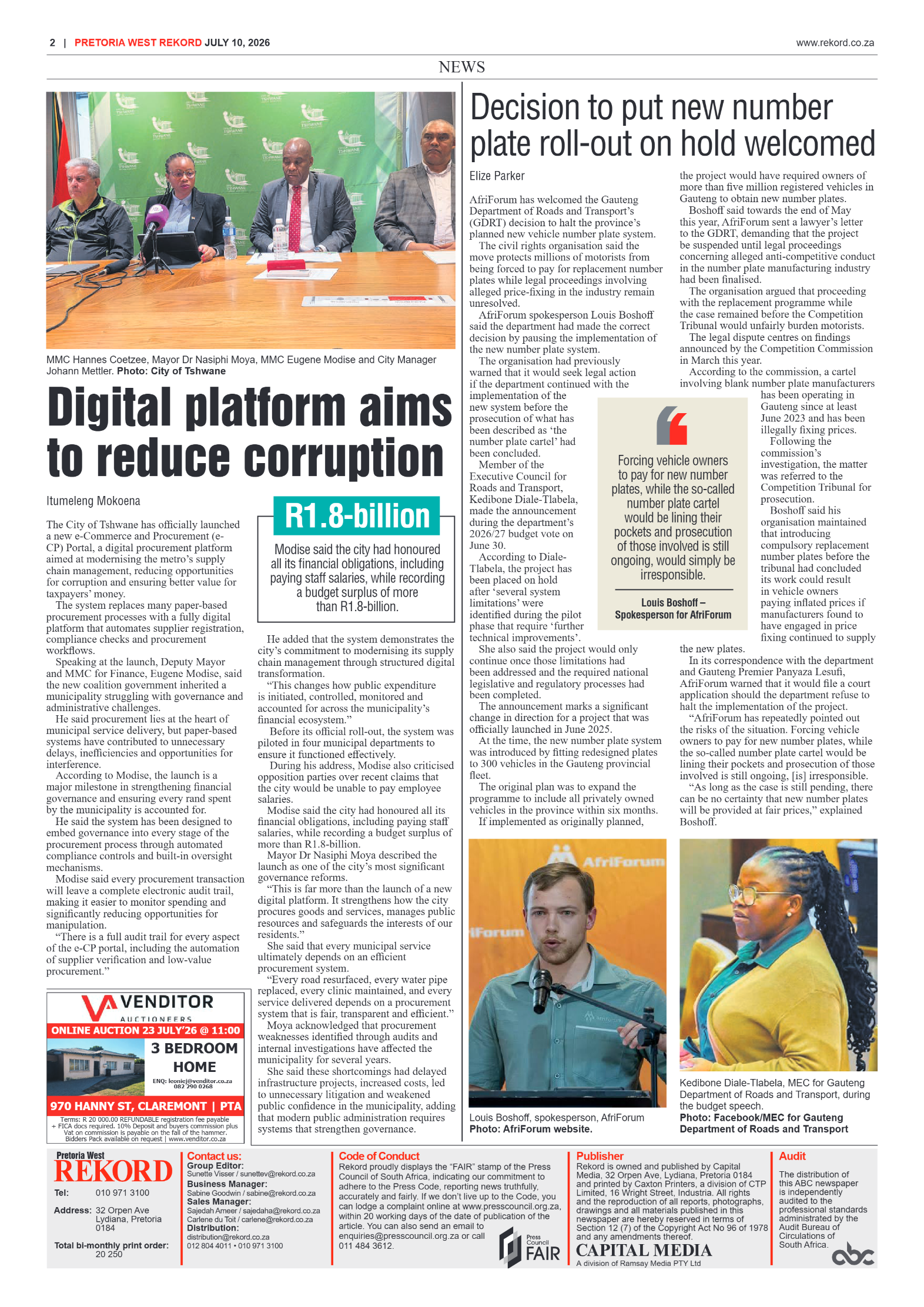Rekord West 10 July 2026 page 2