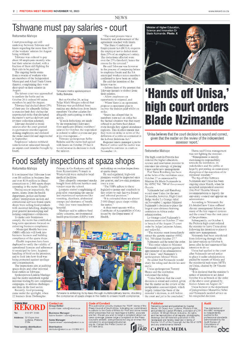 Rekord West 10 November 2023 page 2