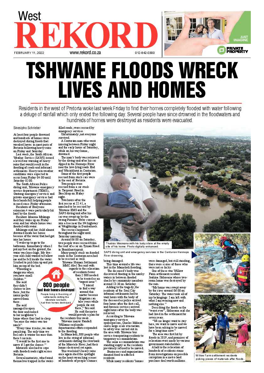 Rekord West 11 February 2022 page 1