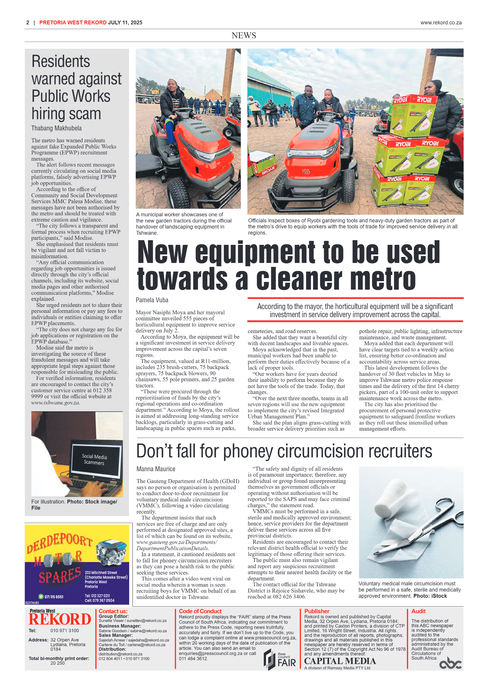 Rekord West 11 July 2025 page 2