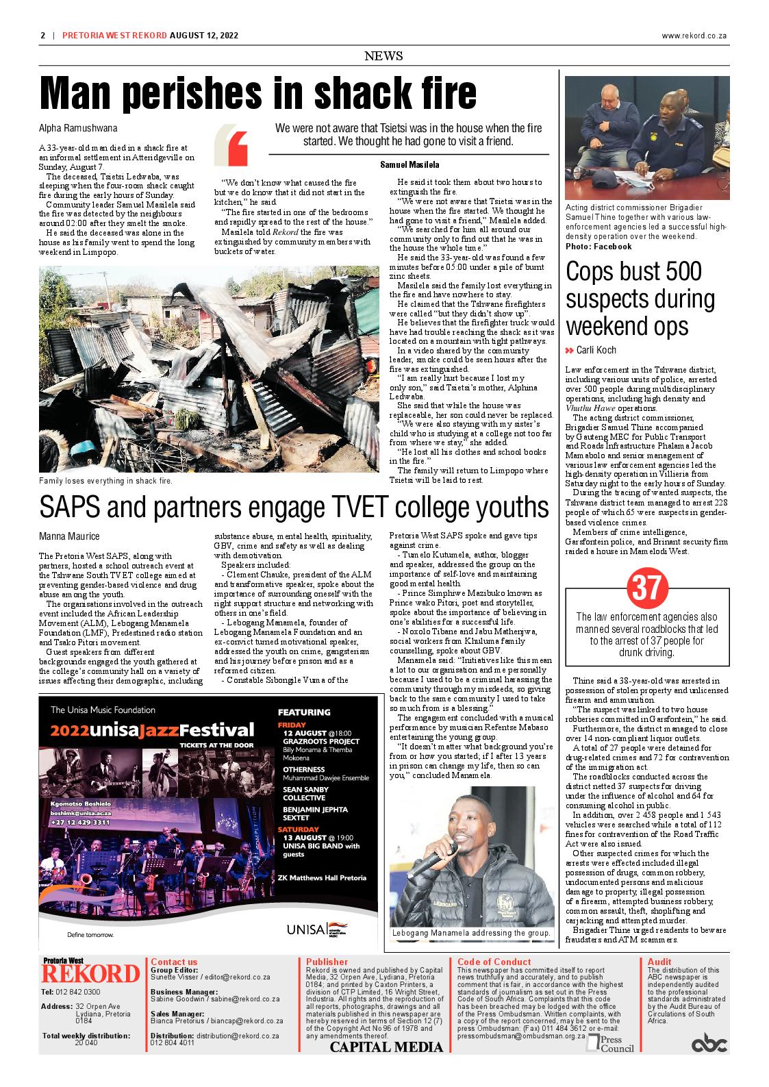 Rekord West 12 August 2022 page 2