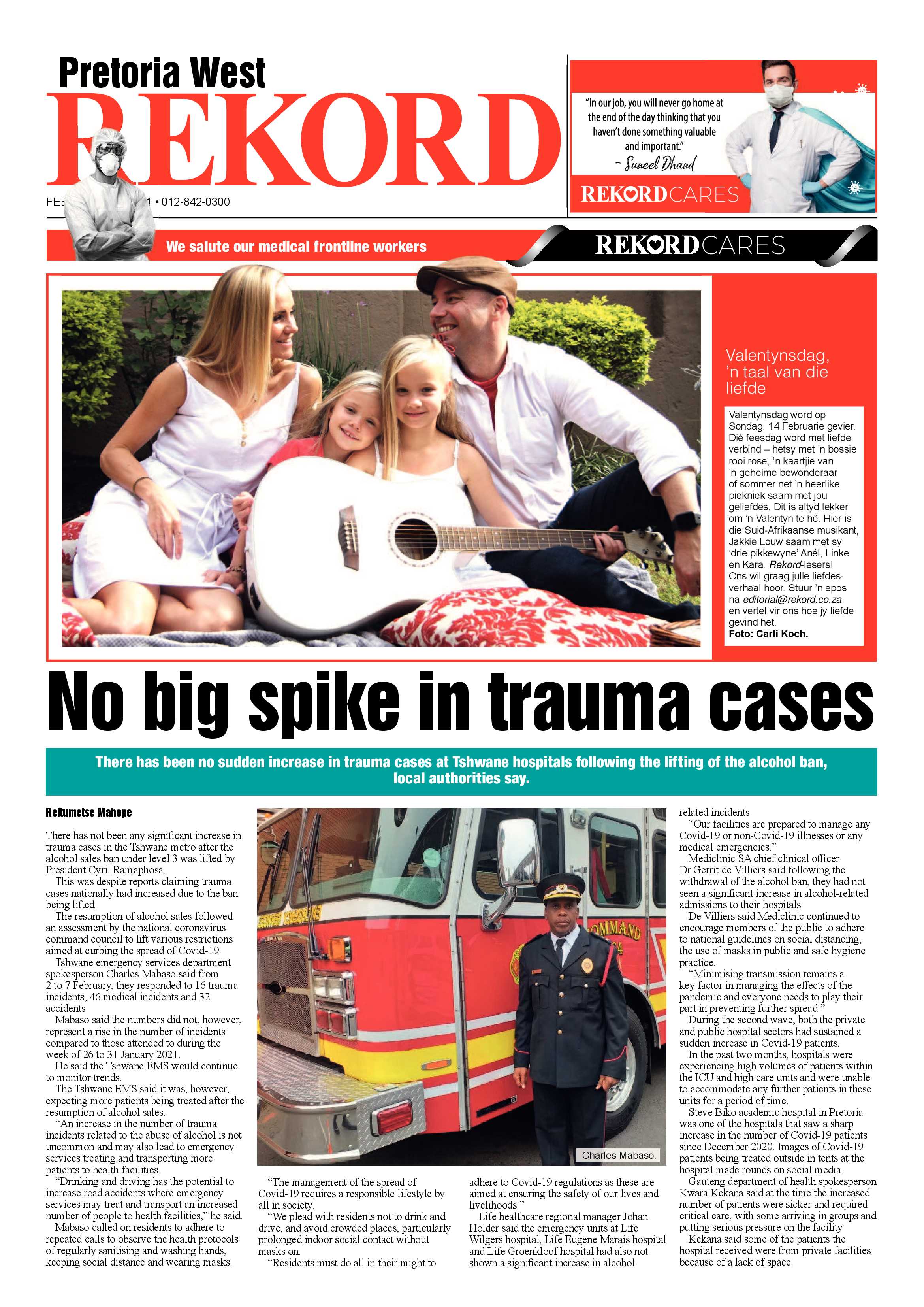 Rekord West 12 February 2021 page 1