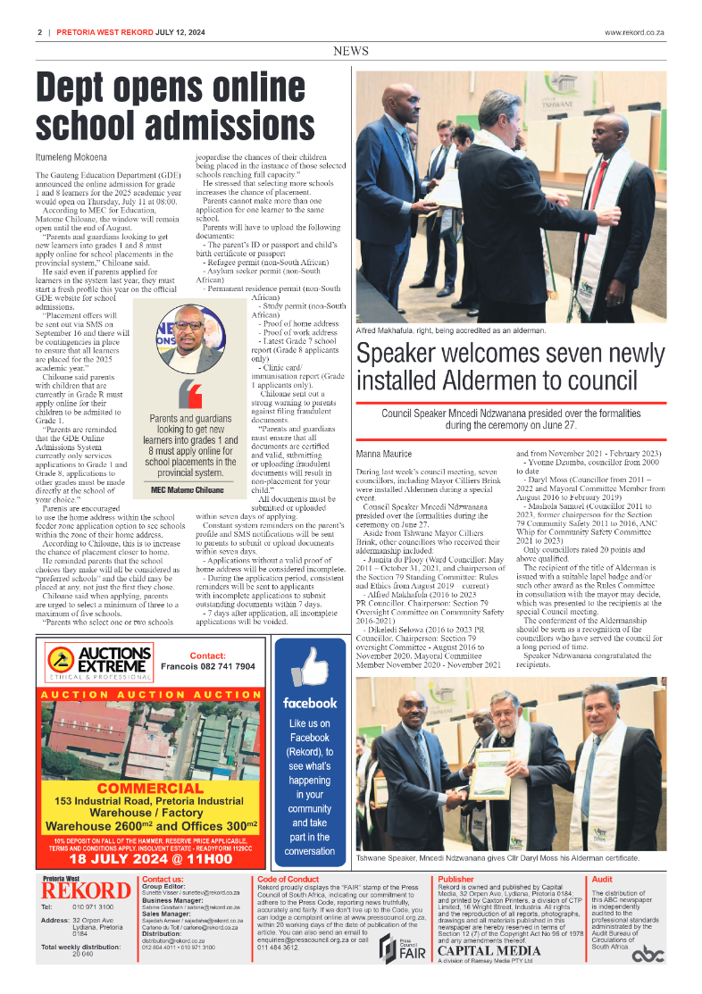 Rekord West 12 July 2024 page 2