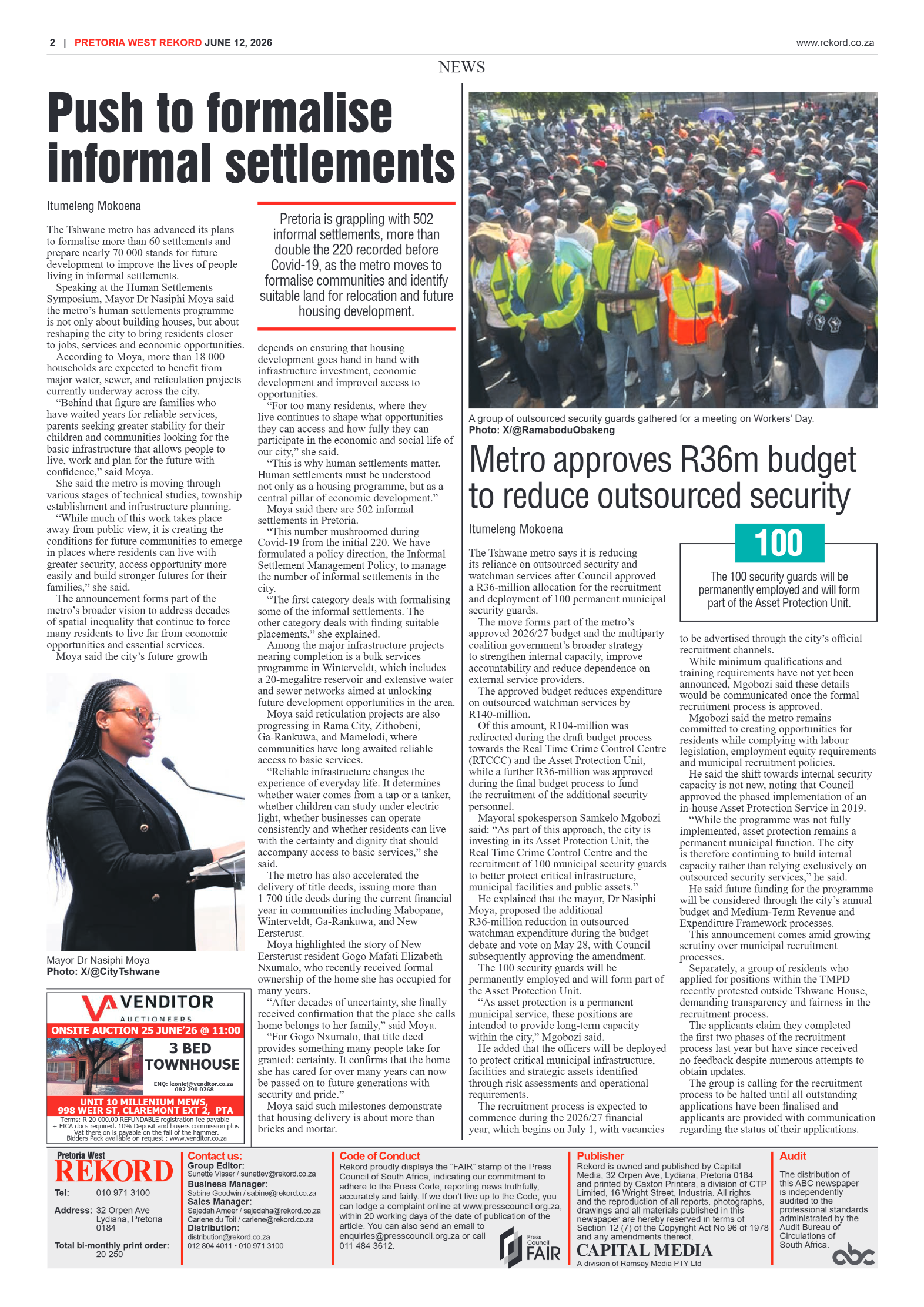 Rekord West 12 June 2026 page 2