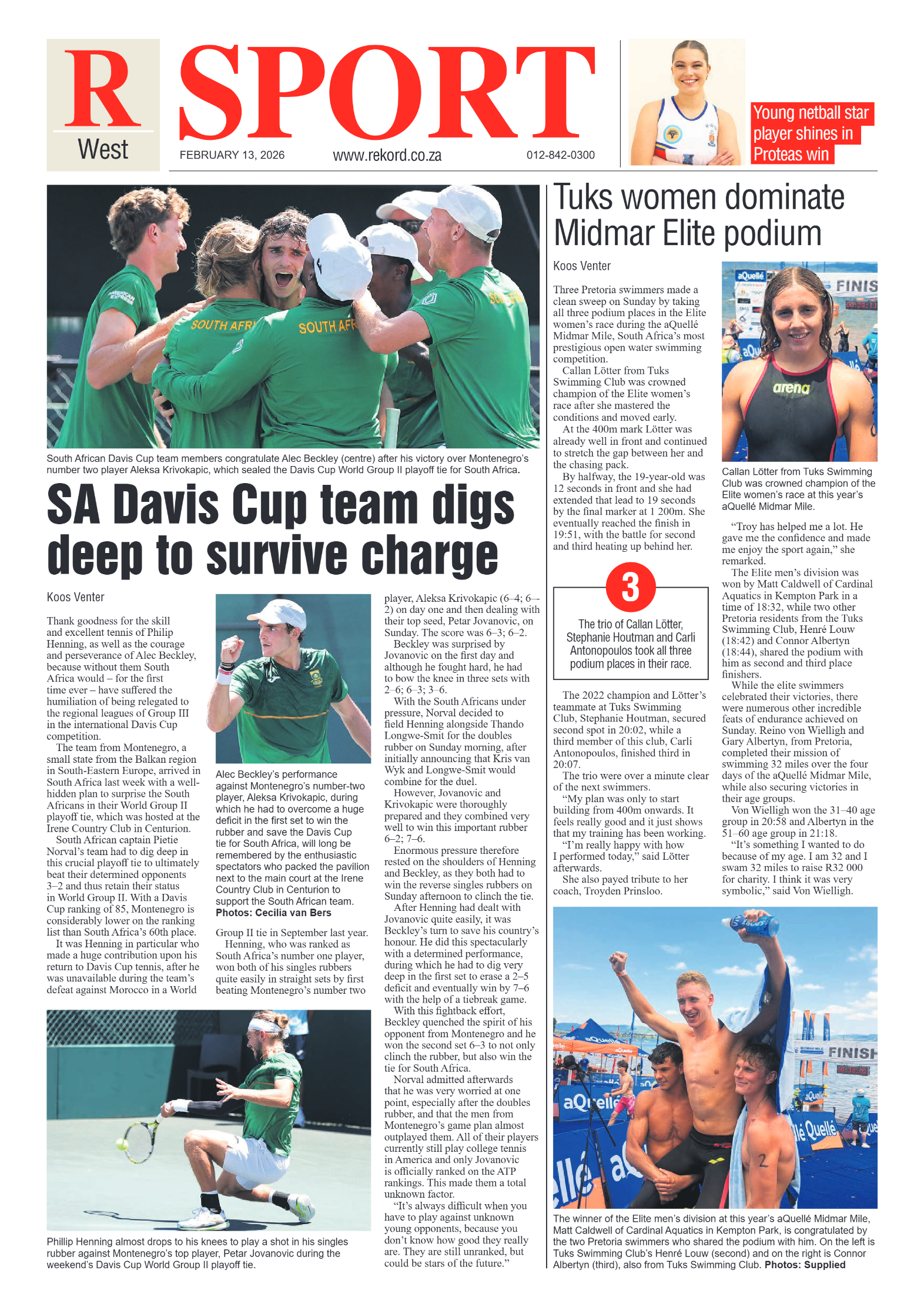 Rekord West 13 February 2026 page 8