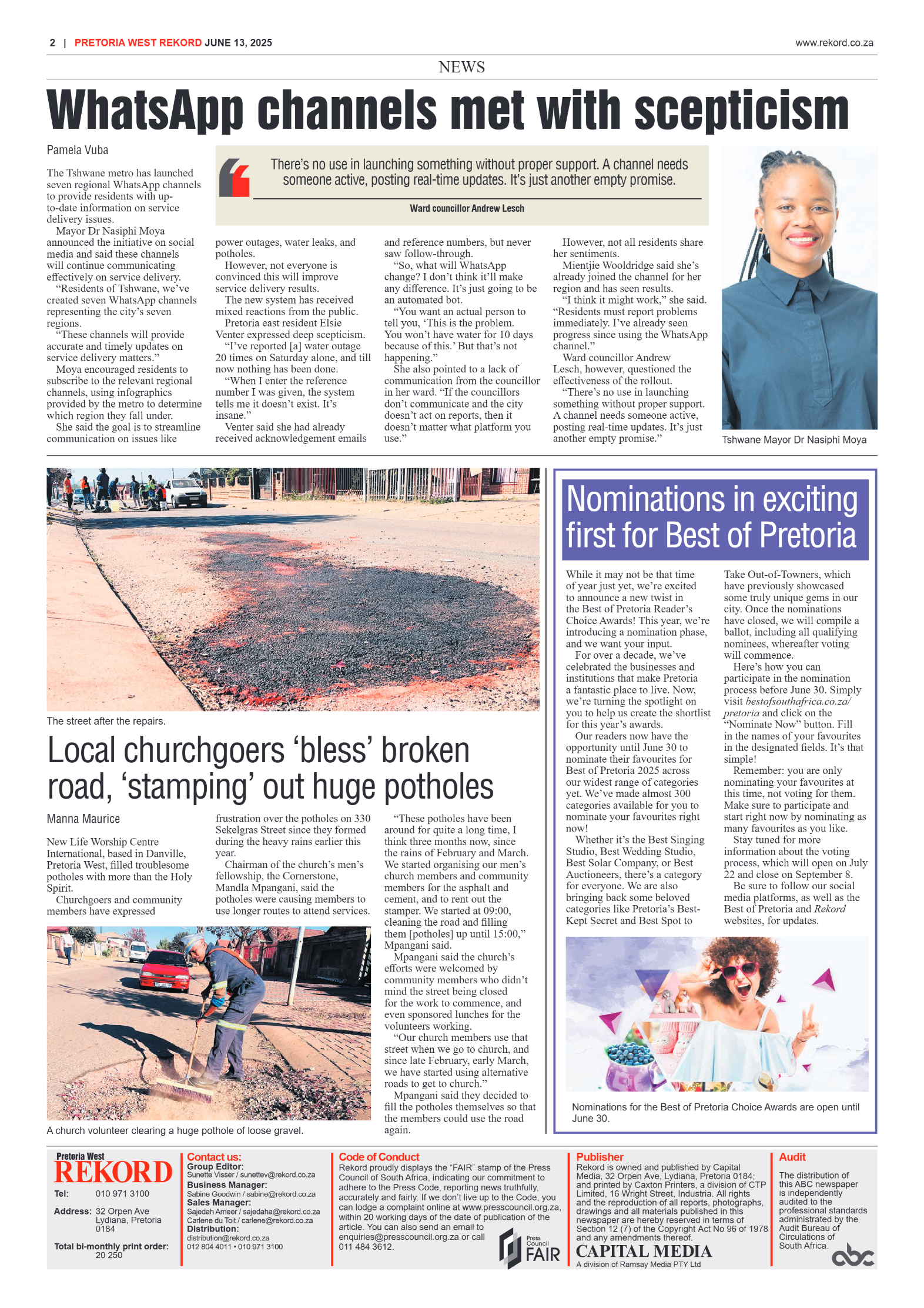 Rekord West 13 June 2025 page 2