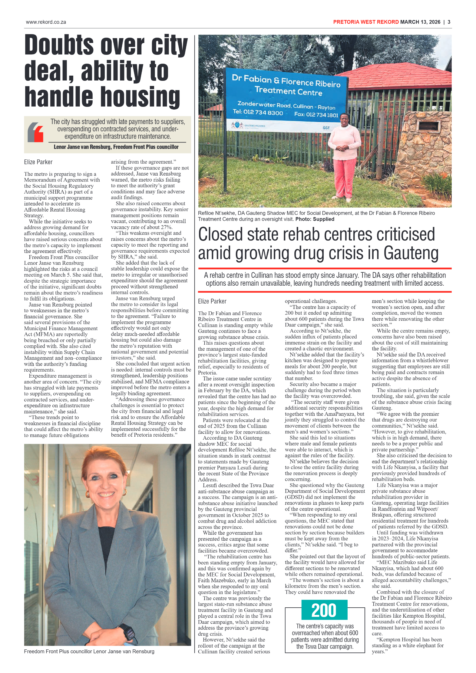 Rekord West 13 March 2026 page 3