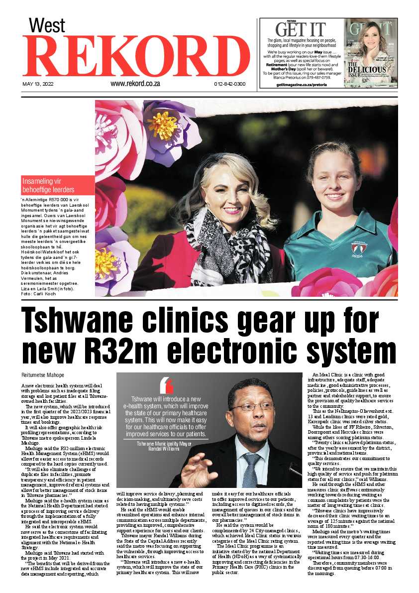 Rekord West 13 May 2022 page 1