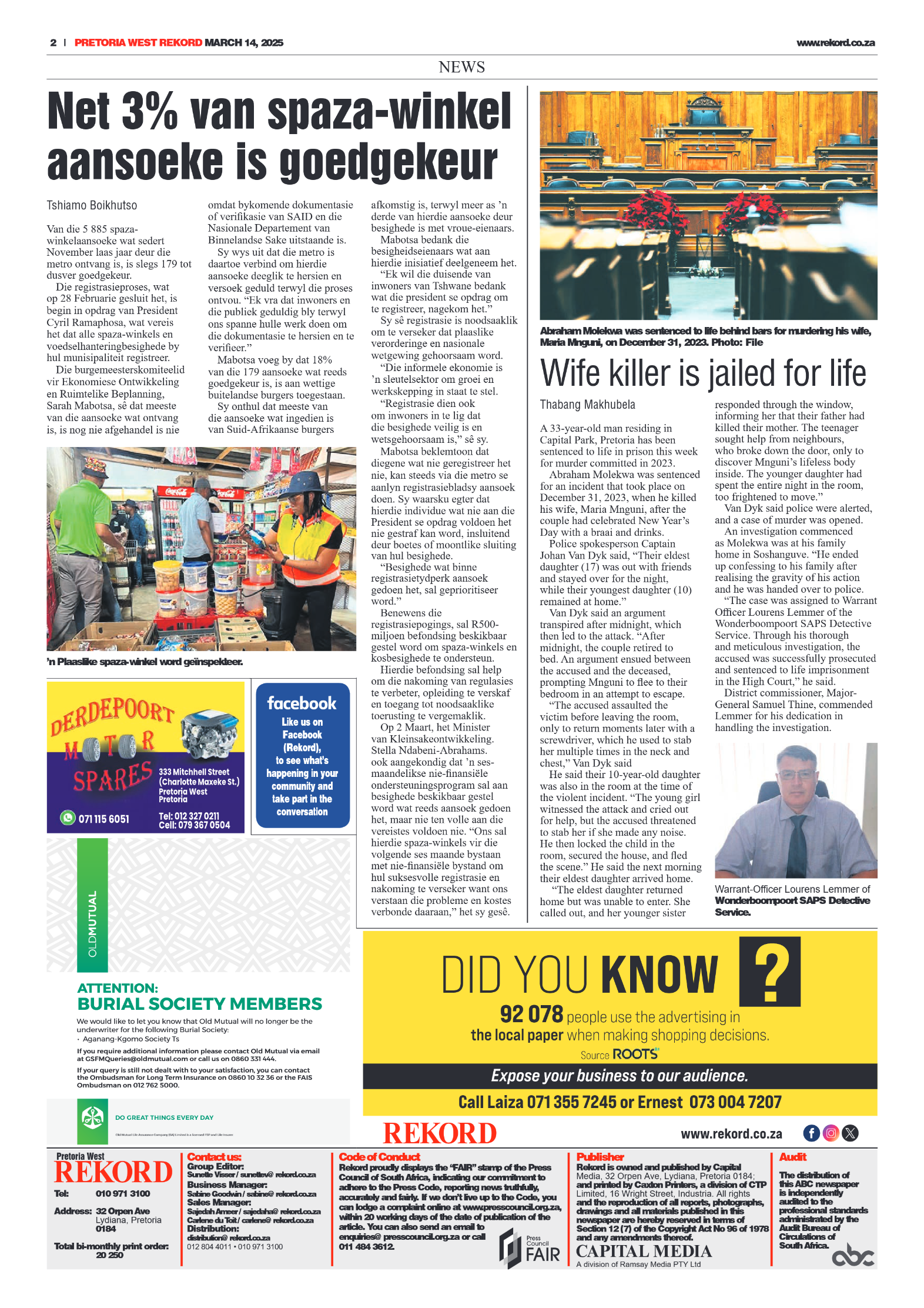 Rekord West 14 March 2025 page 2