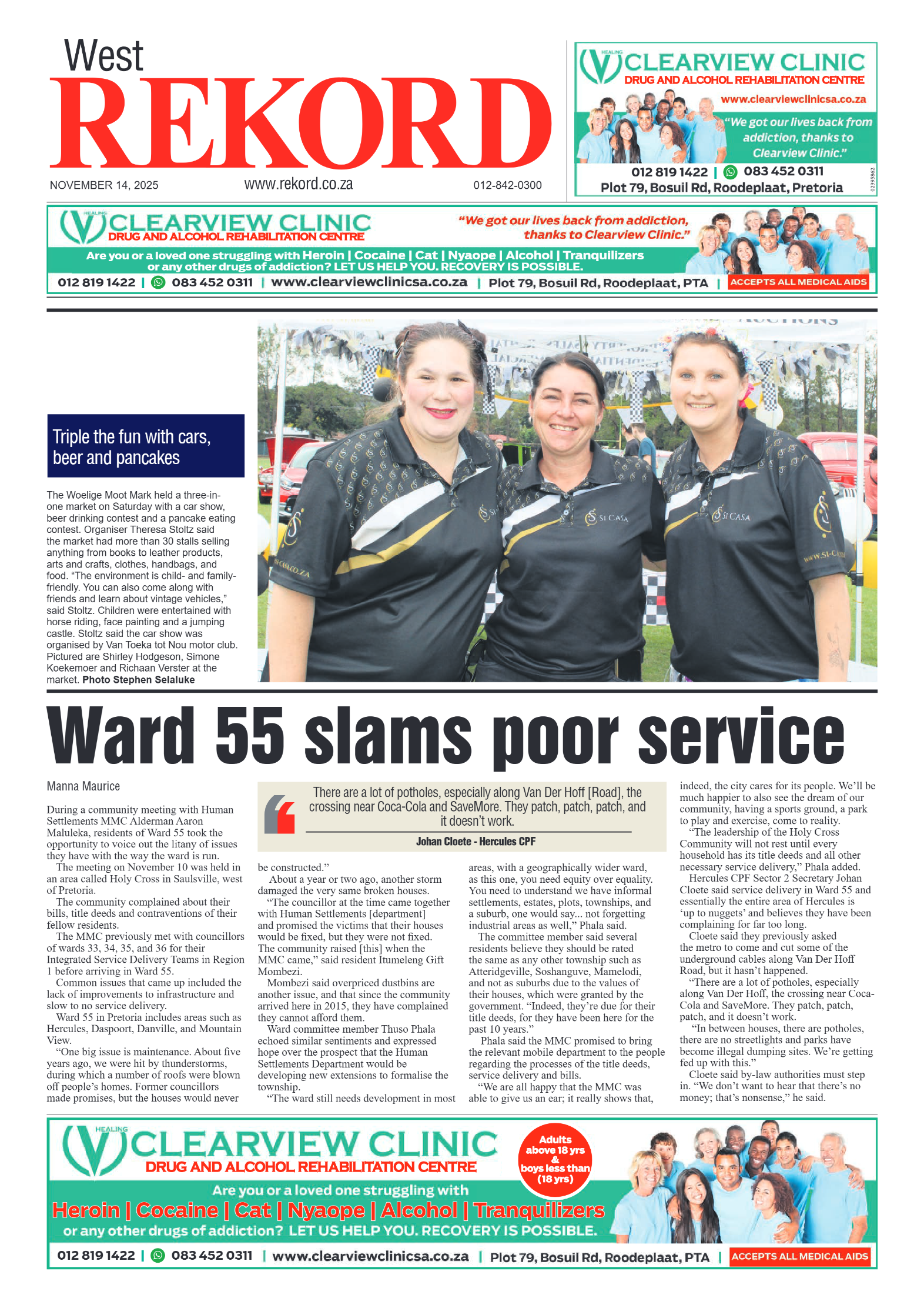 Rekord West 14 November 25 page 1