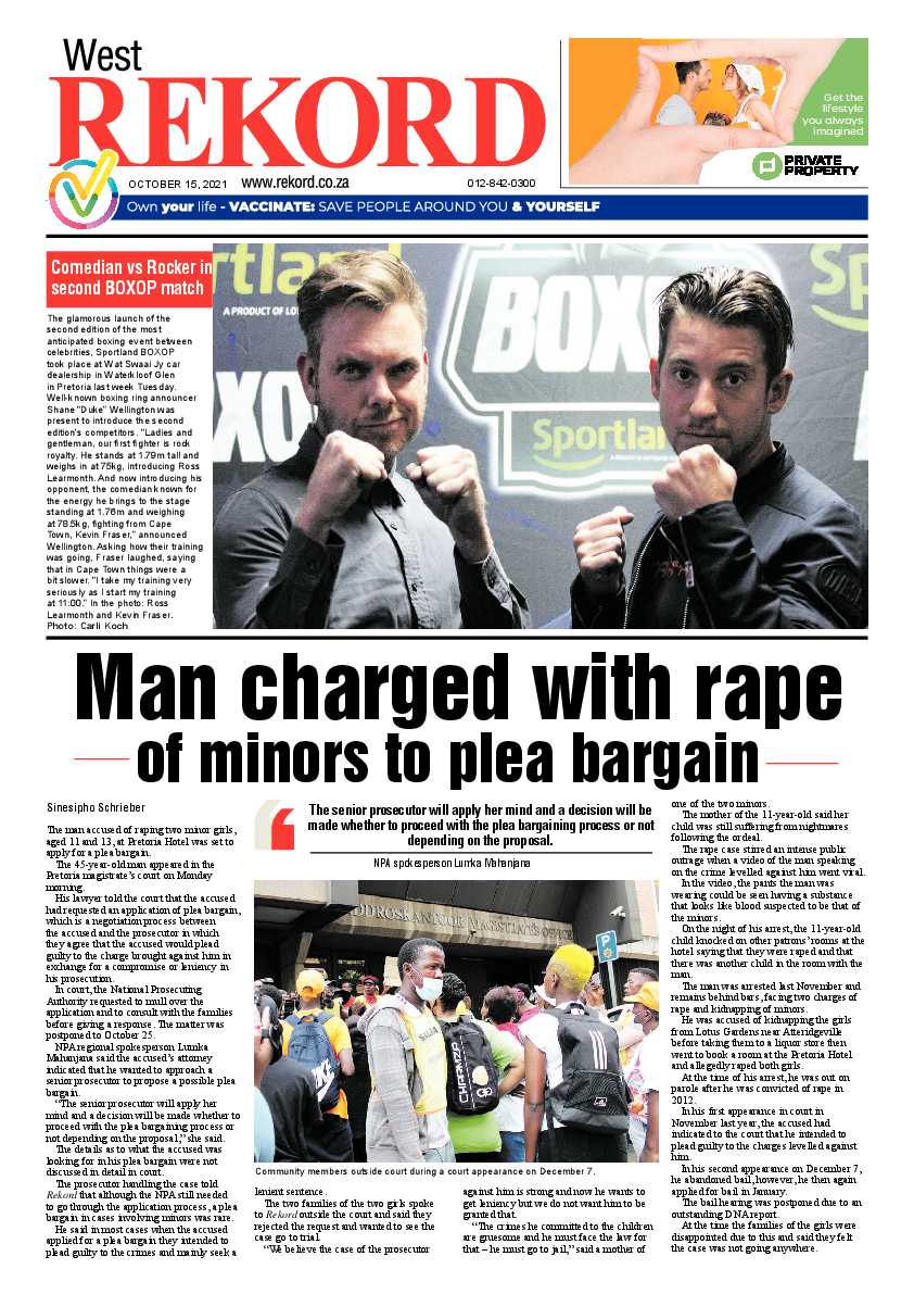 Rekord West 15 October 2021 page 1