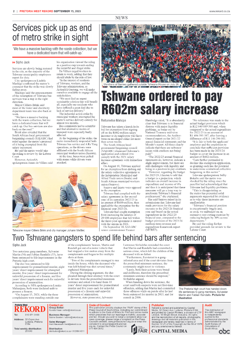 Rekord West 15 September 2023 page 2