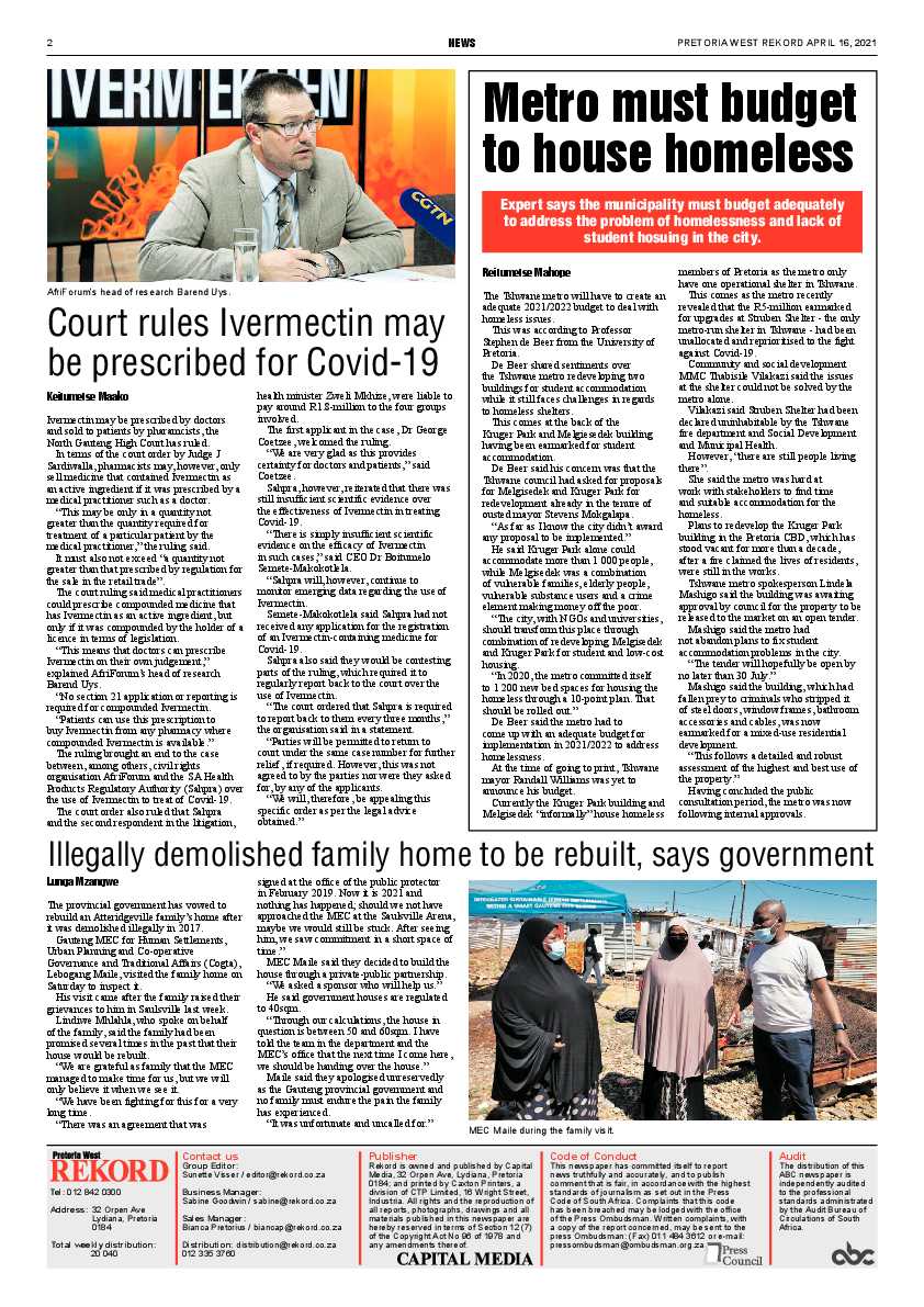 Rekord West 16 April 2021 page 2