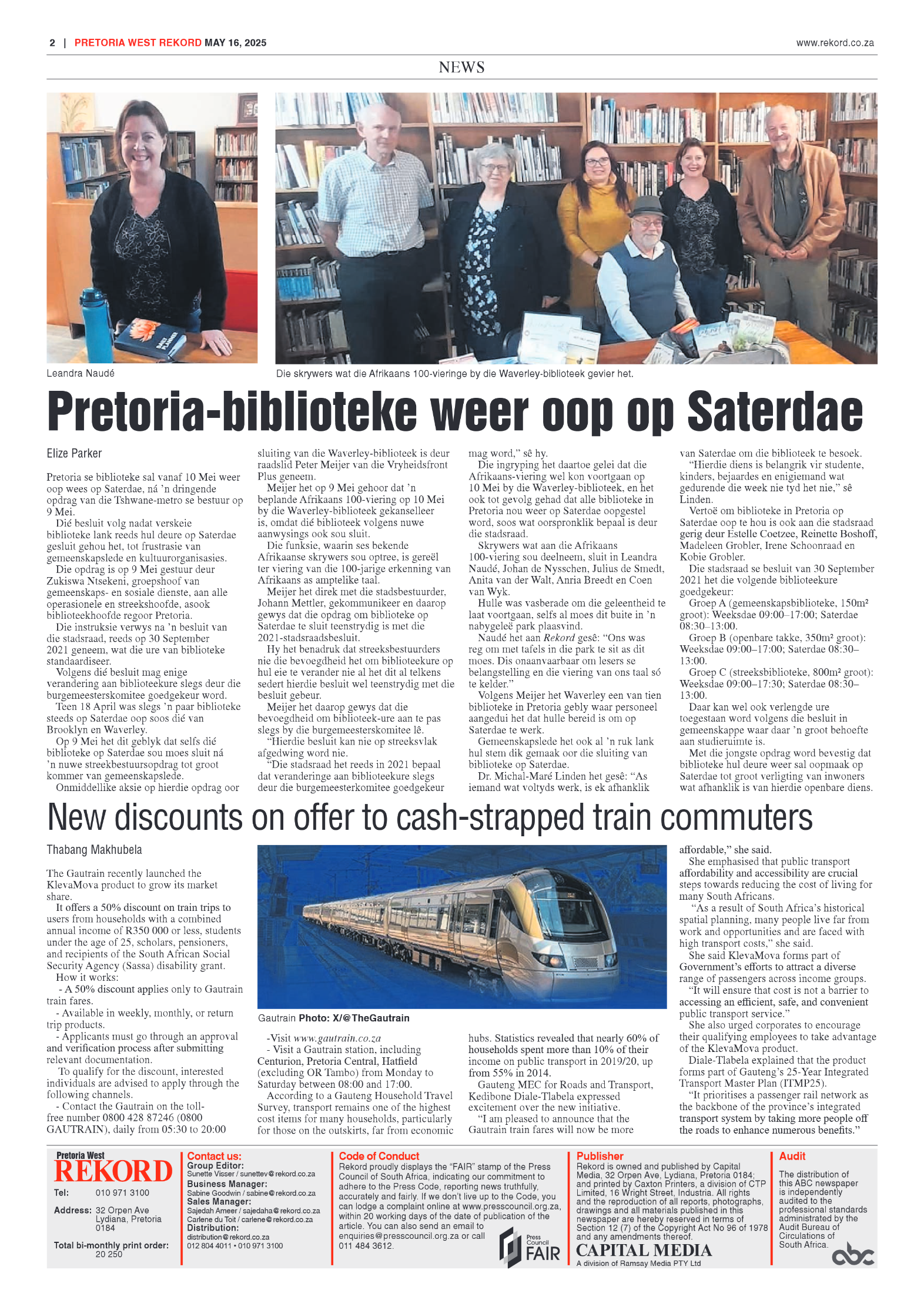 Rekord West 16 May 2025 page 2