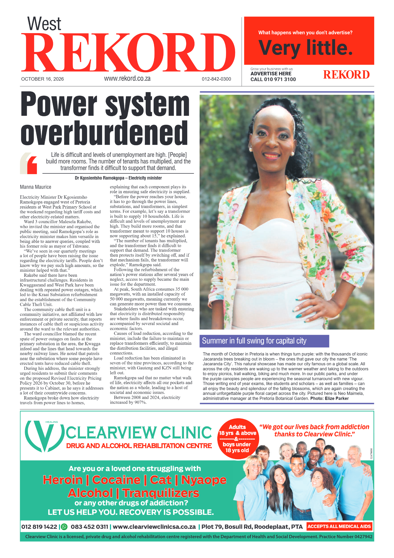 Rekord West – 16 October 2026 page 1