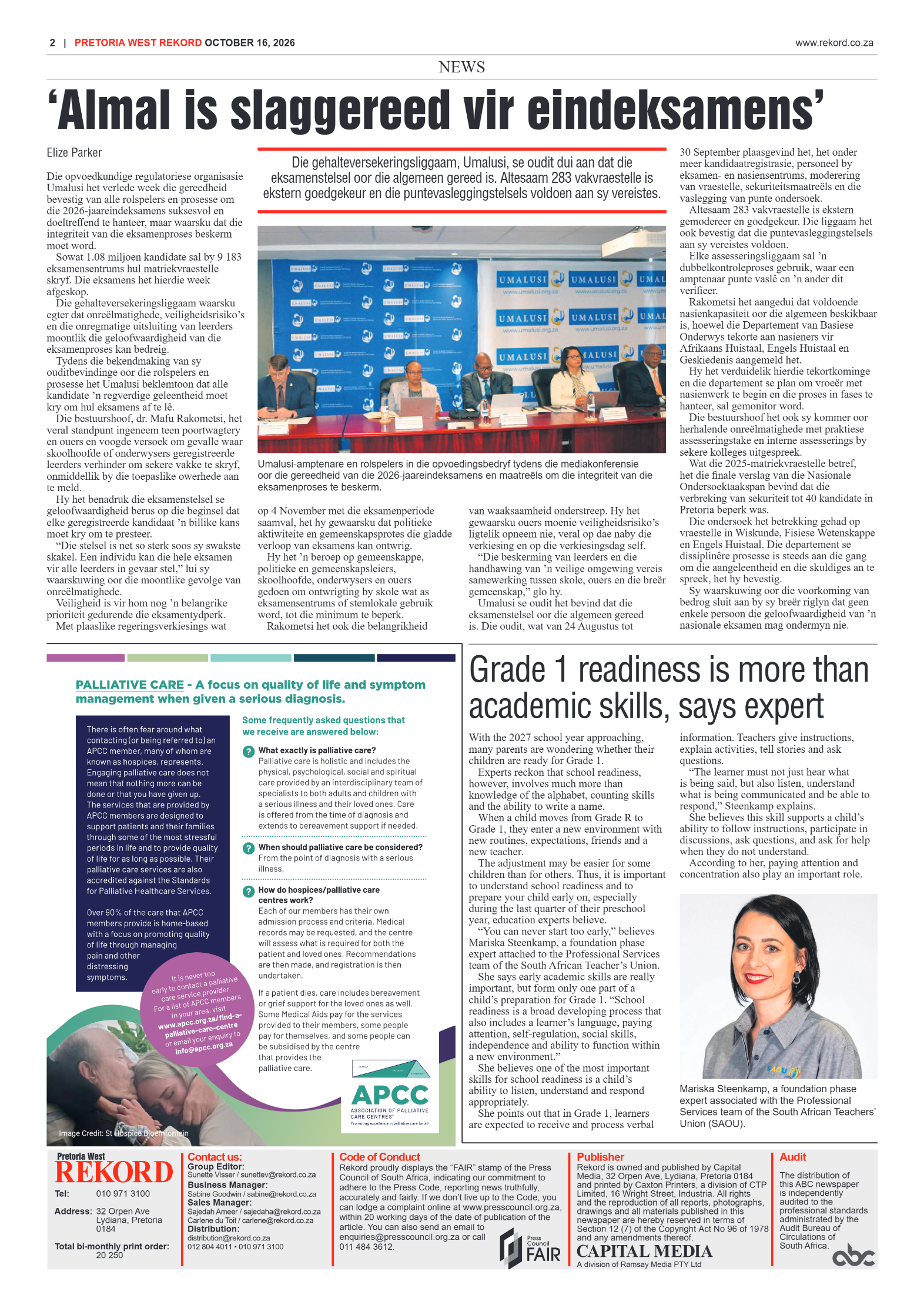 Rekord West – 16 October 2026 page 2