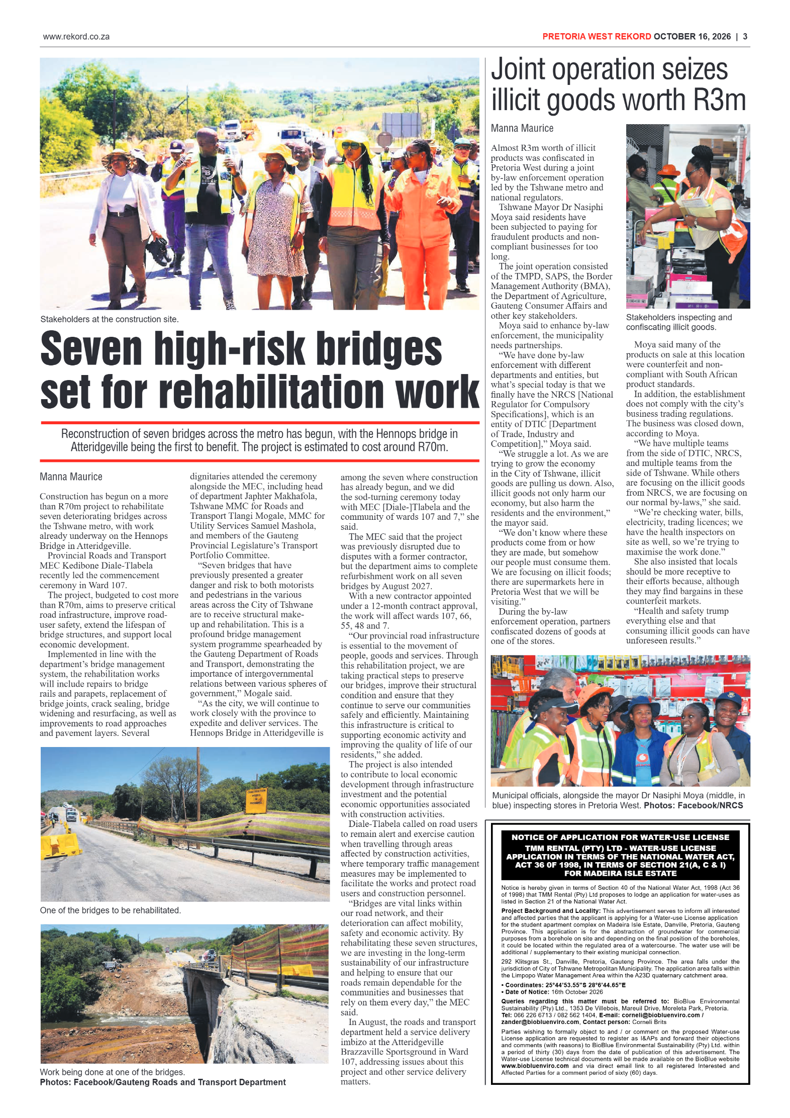 Rekord West – 16 October 2026 page 3