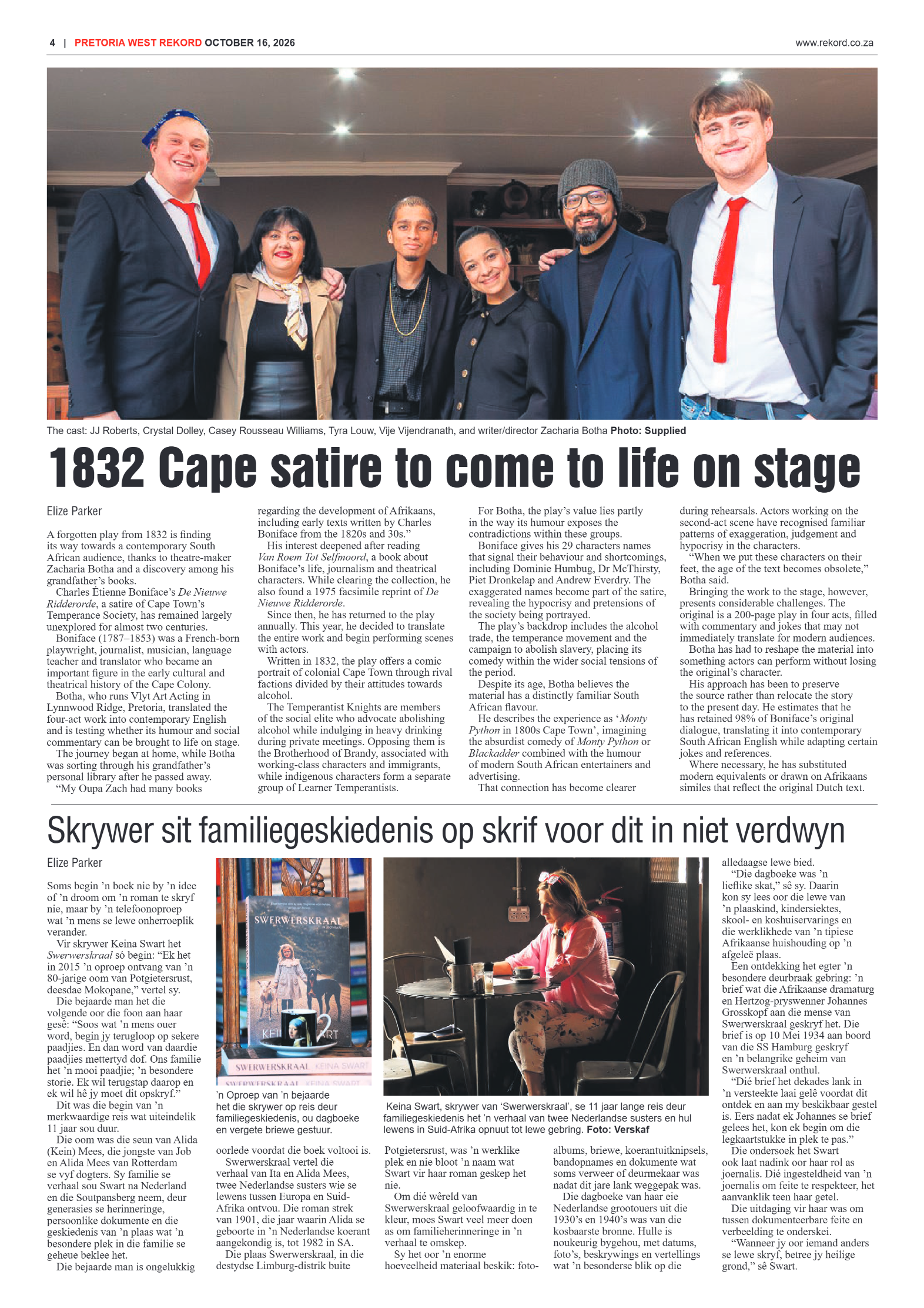 Rekord West – 16 October 2026 page 4