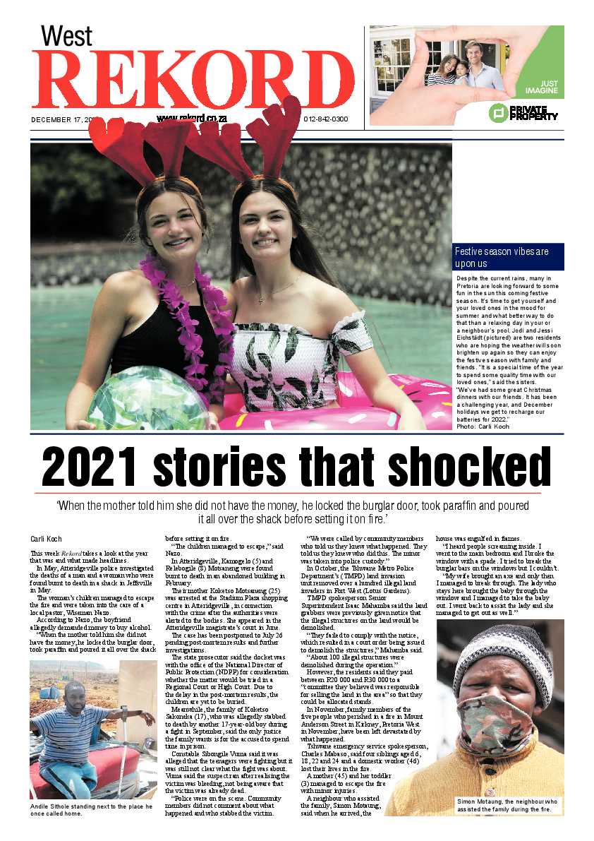 Rekord West 17 December 2021 page 1