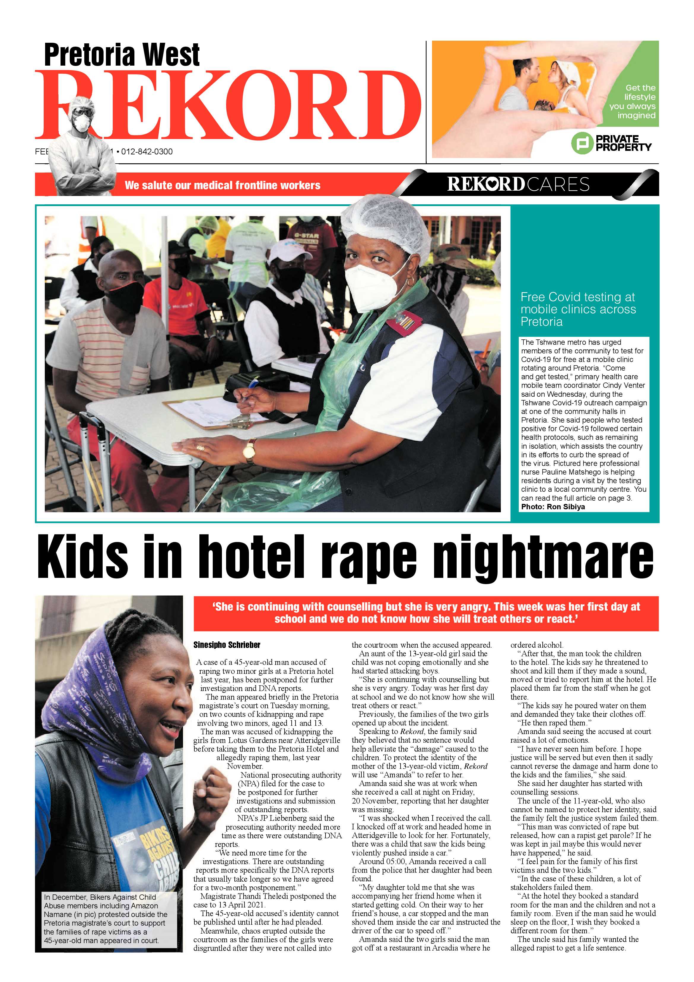 Rekord West 19 February 2021 page 1