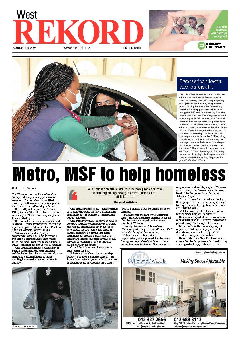 Rekord West 20 August 2021 page 1