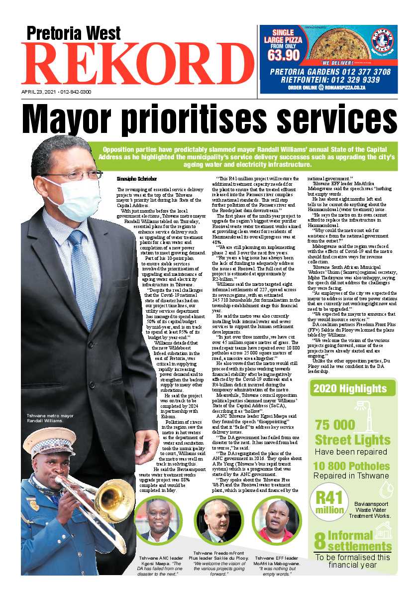 Rekord West 23 April 2021 page 1