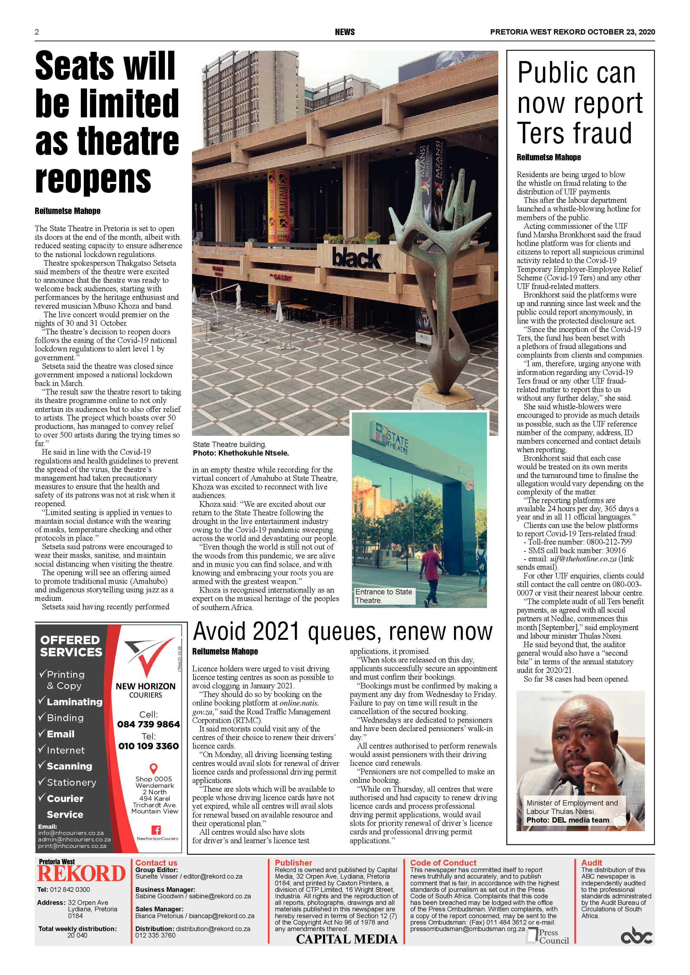 Rekord West 23 October 2020 page 2