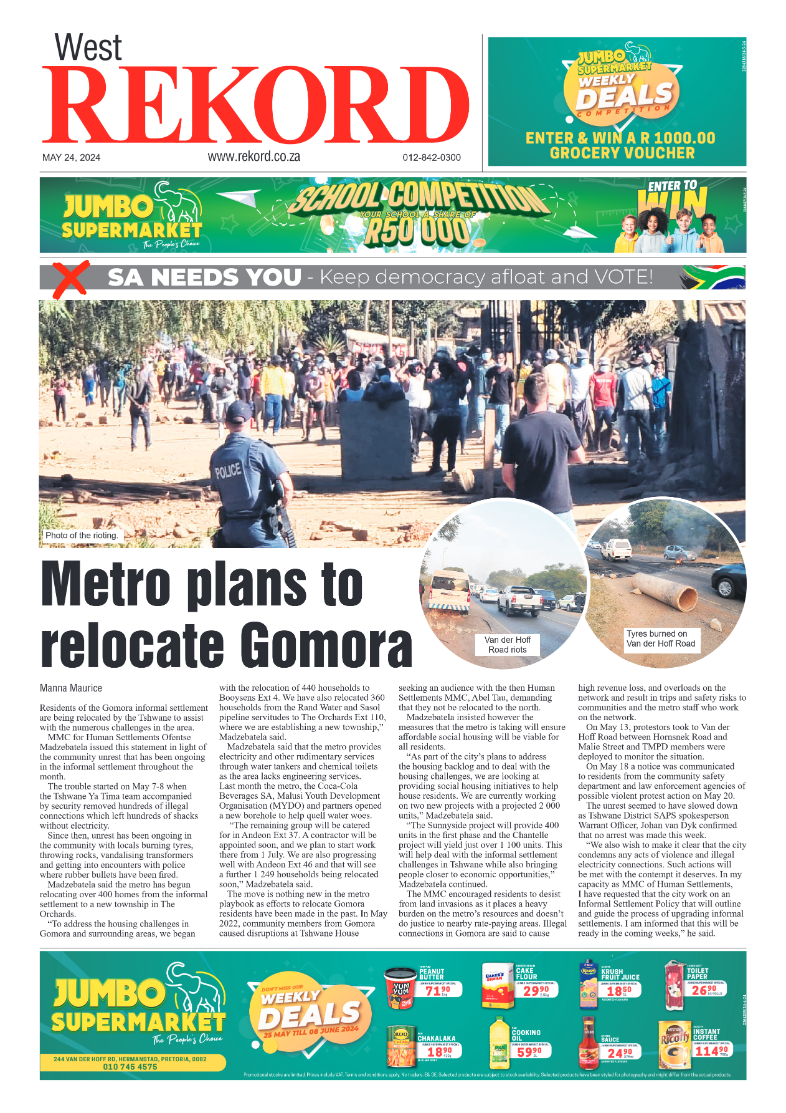 Rekord West 24 May 2024 page 1