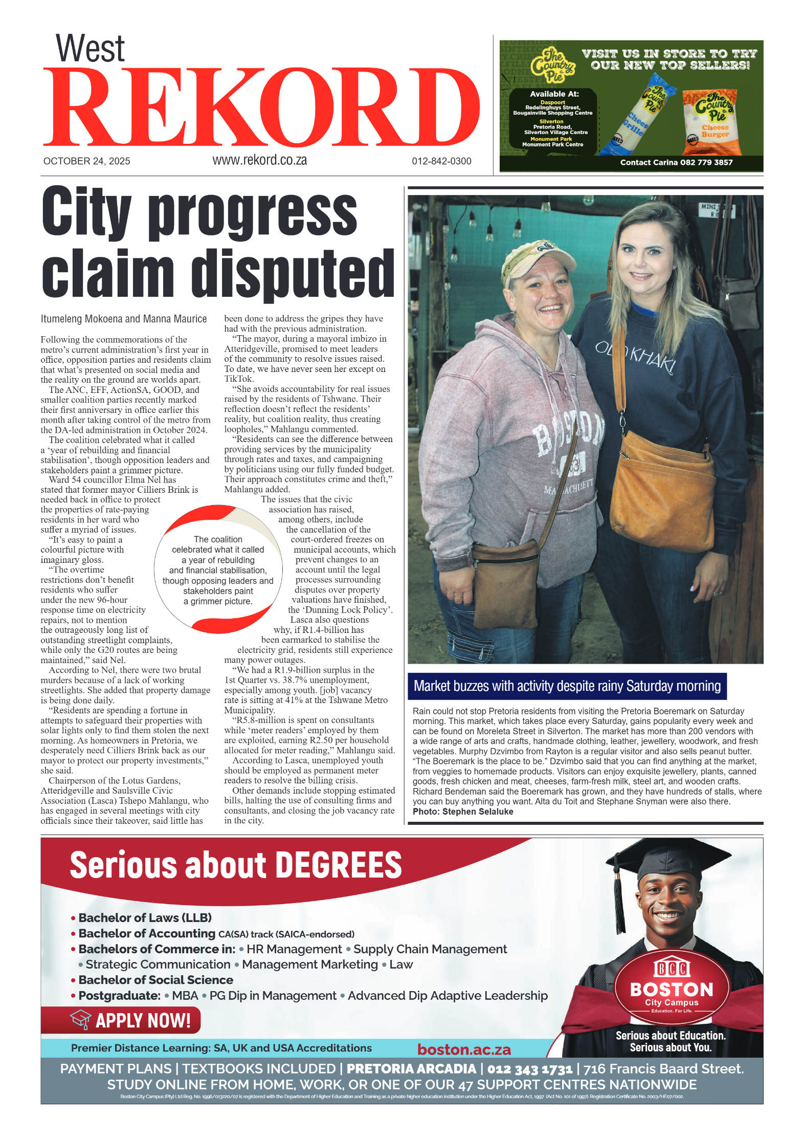 Rekord West 24 October 2025 page 1