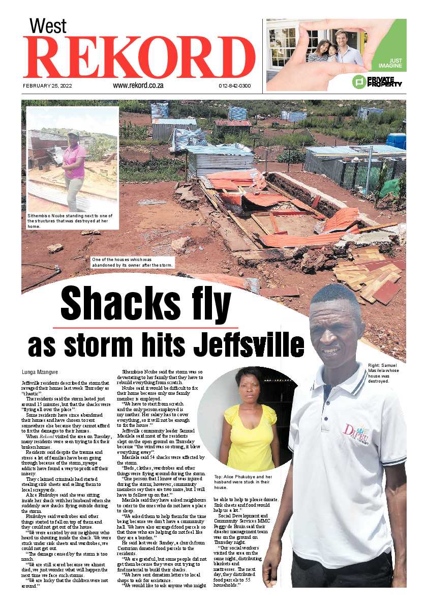 Rekord West 25 February 2022 page 1