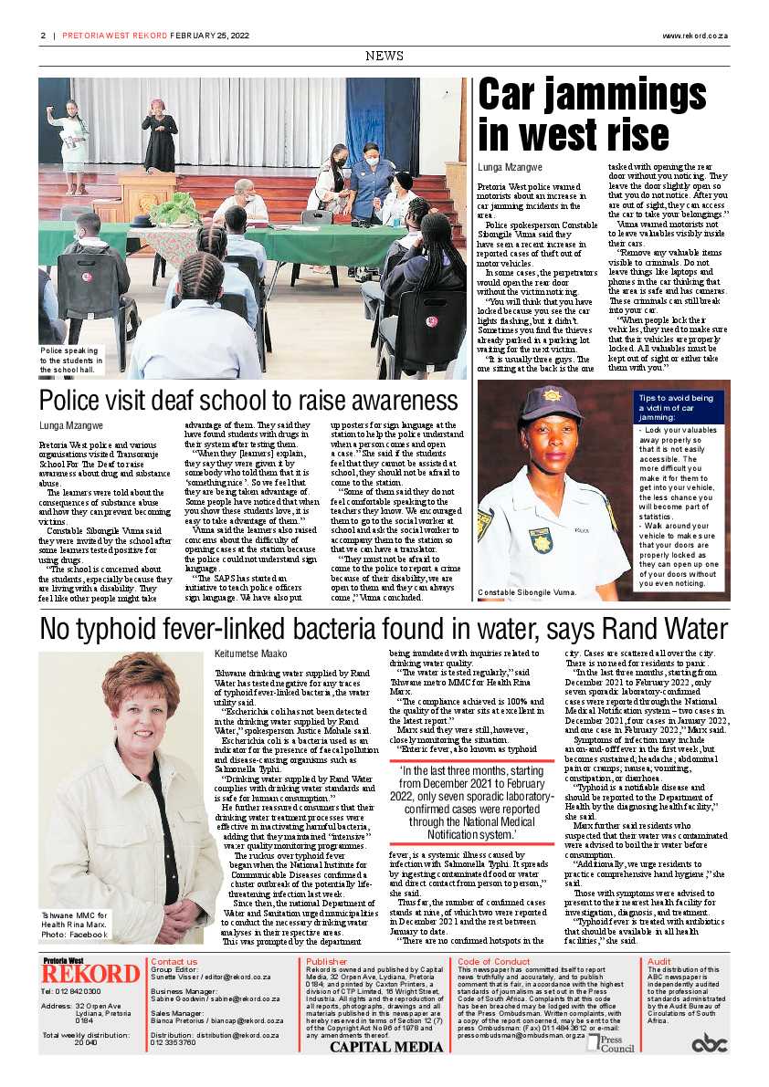 Rekord West 25 February 2022 page 2