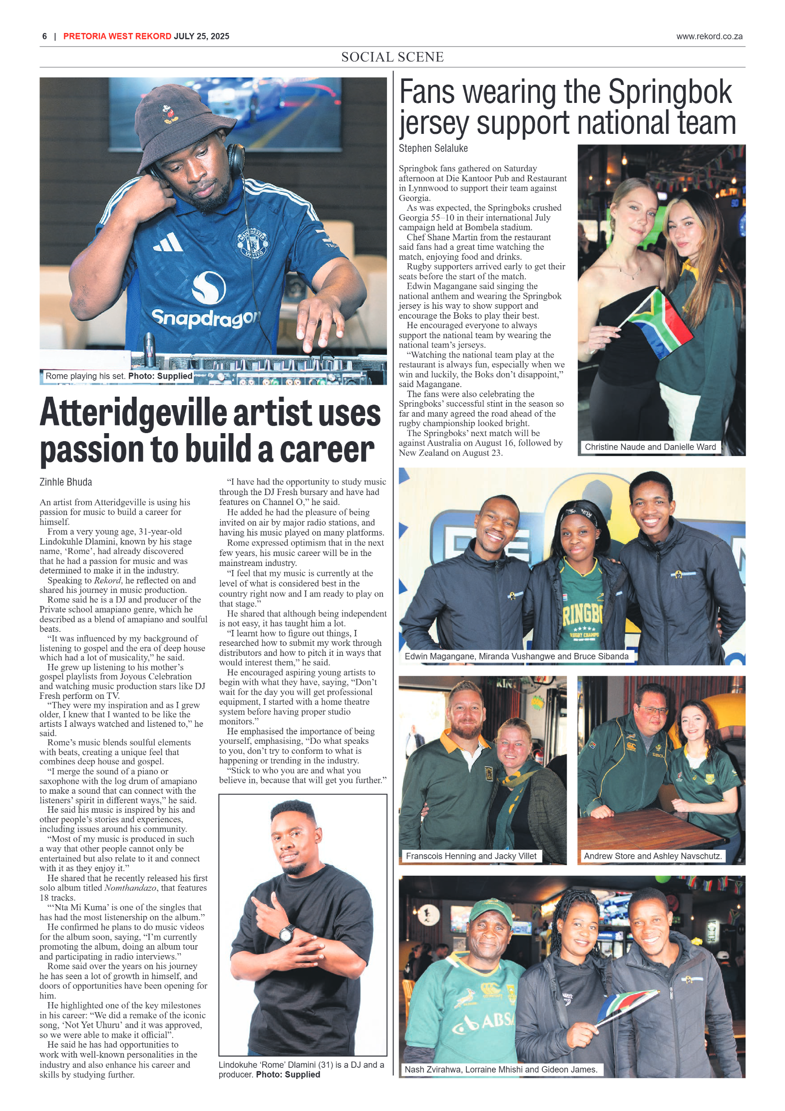 Rekord West 25 July 2025 page 6
