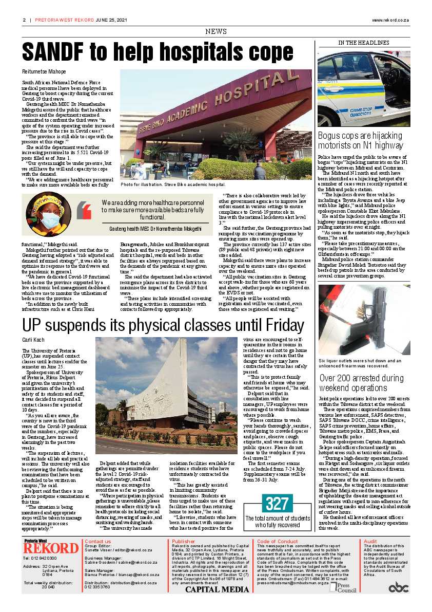 Rekord West 25 June 2021 page 2