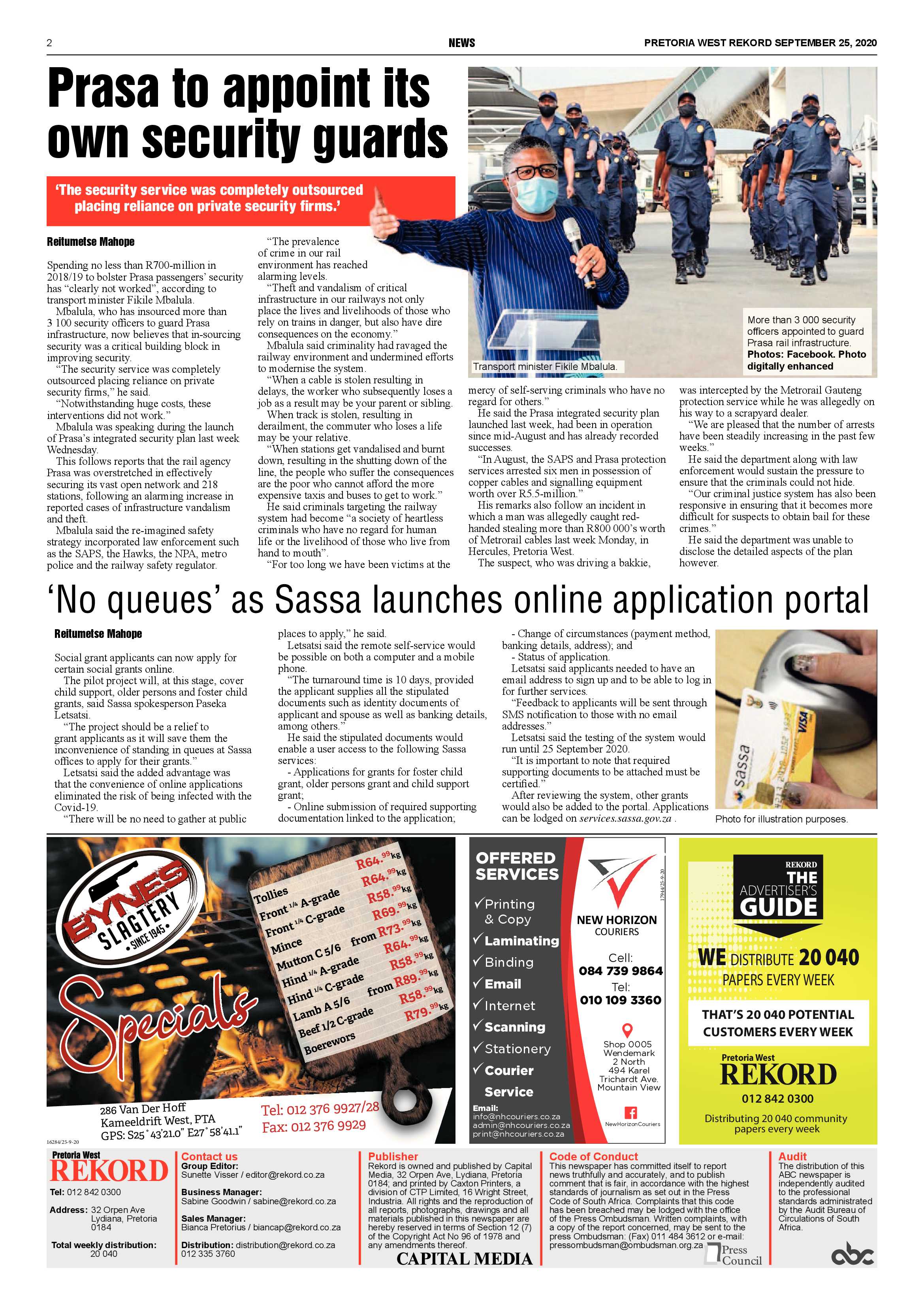 Rekord West 25 September 2020 page 2