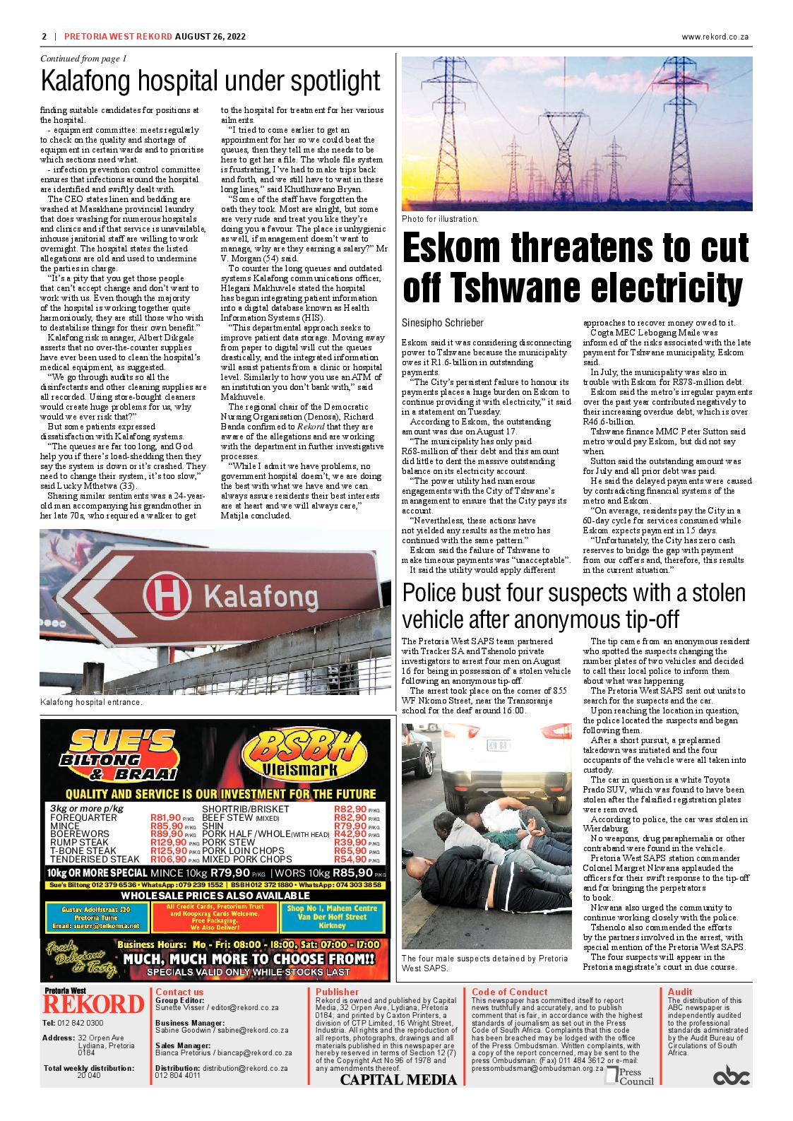 Rekord West 26 August 2022 page 2