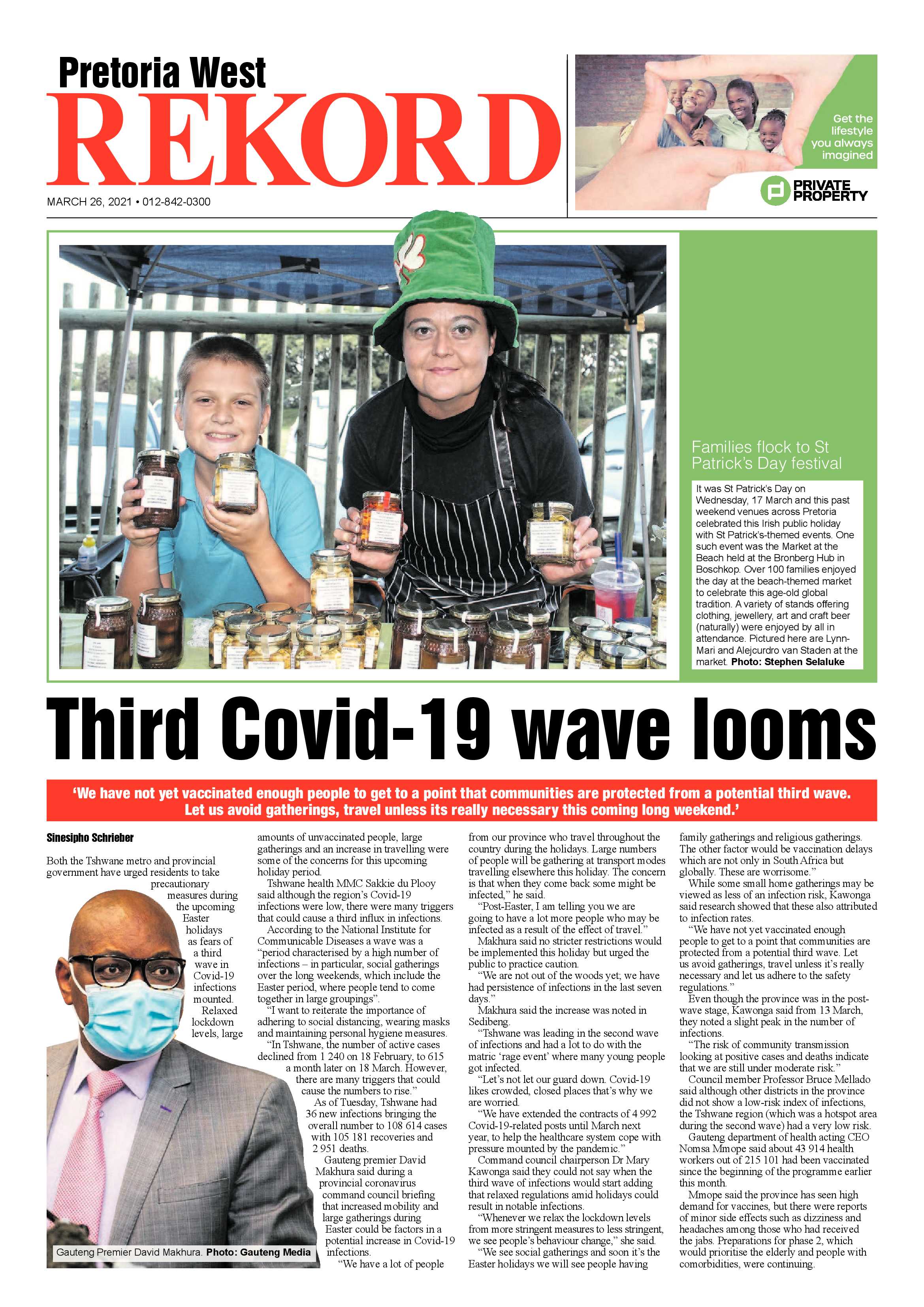 Rekord West 26 March 2021 page 1