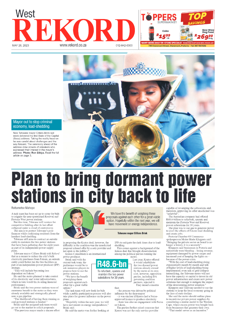 Rekord West 26 May 2023 page 1
